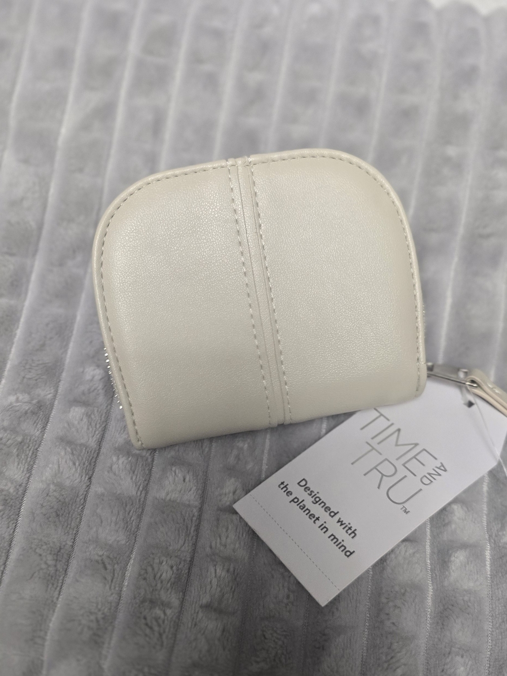 Time and Tru Cream Small Zip Coin Wallet $15  Each